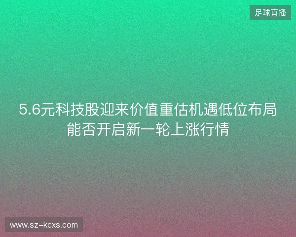 5.6元科技股迎来价值重估机遇低位布局能否开启新一轮上涨行情
